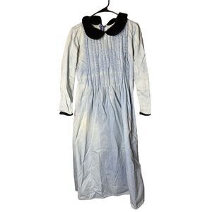 Vintage Fads‎ Denim Cottagecore Maxi Dress Modest Grunge 90s 80s Size 8